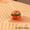 Mini hambúrguer simulação comida brincar resina acessórios brinquedos de comida DIY capa de celular material acessórios casa de boneca atacado