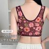 Hebilla Media Edad Antigua Abertura Talla Grande Ropa Interior de Mujer Estampada Push-up Sin Marcas Copa Fija Cómodo Sujetador Chaleco