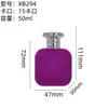 Botellas de Perfume de Vidrio en Stock 50ml Tapa de Presión Botellas de Vidrio Transparentes para Perfume Botellas Dispensadoras Cosméticas Botellas Vacías al por Mayor