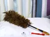 Plumero de Plumas Reales para Eliminar el Polvo, No Suelta Pelusa, para Uso en el Hogar y el Coche, Hecho a Mano, Extensible, Herramienta de Limpieza, Barredor de Polvo, Manta Densa