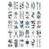 En stock al por mayor pegatinas de tatuaje frescas duraderas Corea del Sur Harajuku tatuaje flor caricatura estrella pegatinas de tatuaje sexys