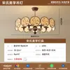 Araña Estética de Sala de Estar Dinastía Song 2025 Nueva Lámpara de Tela Zen China para Restaurante Sala de Té Lámpara de Dormitorio Principal de Diseñador