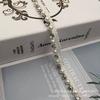 Punto de fábrica hecho a mano con cuentas unilateral Perla cristal diamante cinta encaje código de barras ropa zapatos y sombreros accesorios DIY