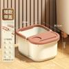 Cubo para Pies Hogar Cubo para Masaje de Pantorrillas Invierno Baño de Pies Conservación del Calor y Elevación Cubo Profundo Dormitorio Plástico Rodillo Lavabo para Lavar Pies