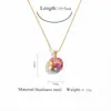 Joyería Transfronteriza de Amazon Accesorios de Alta Gama Collar Colgante Corazón de Melocotón Cadena para Clavícula de Suéter Set de Joyería Sencillo