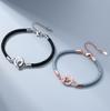 Nuevas Pulseras Entrelazadas para Parejas para Hombre y Mujer, Regalos de San Valentín, Pulseras de Moda Geométricas de Doble Anillo