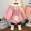 Roupas de Inverno para Meninas Novo com Forro de Fleece 2025 Novo Inverno com Forro de Fleece Casaco Engrossado Inverno para Meninos Jaqueta de Algodão Acolchoada Estilosa para Bebês
