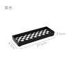 Color Ajedrez Entrada Sala de Estar Bandeja Rectangular Vaso de Agua Aromaterapia Diadema Objetos Pequeños Bandeja Decorativa Bandeja de Almacenamiento