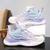 Sapatos Femininos Dad Shoes 2026 Verão Novo Tênis Esportivo Infantil para Meninas Tênis de Malha Respirável Leve para Corrida