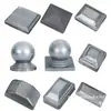 Tampão de Extremidade para Tubo Quadrado Acessórios para Guarda-Corpo de Ferro Forjado Tampa Decorativa Capa de Corrimão Tampa de Vedação para Pilar de Aço Galvanizado Sem Solda Aço Zinco Espessado