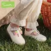 Zapatos de Cuero Snuffy para Niñas Modelo Nuevo Primavera y Otoño 2026 Zapatos Individuales de Dibujos Animados Suaves y Antideslizantes para Niñas Pequeñas