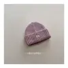 Chapéu de Lã Tricotado Infantil Estilo Merlot para Outono e Inverno com Simples Design de Pônei Bordado, Quente Proteção de Orelhas para Clima Frio