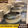 Banheira de cerâmica Jingdezhen 1m banheira grande banho de fonte termal banheira para banho banheira redonda feita sob medida para pousadas e hotéis