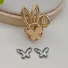 Joias Yingyi DIY Brocado Song Nova Presilha Fofa de Orelha de Coelho com Tampa Nova Arte de Aplicação Estilo Chinês Material Artesanal