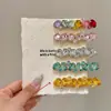 2026 Nuevo Color Pinza para el Cabello de Pedrería Ovalada para Niñas Pinza Lateral de Gama Alta de Nicho Pinza de una Palabra para Flequillo Accesorios para el Cabello