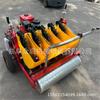 Máquina auto-caminante de gasolina de potencia para plantar ajos, sembradora de ajos de cinco líneas, máquina para plantar dientes de ajo de tres líneas