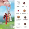Sinos Pendentes de Casca de Fruta Natural, Sinos de Vento Artesanais, Enfeites Naturais Estilo Floresta para Carro, Pingentes para Bolsas Frescos, Decorações Artísticas Atacado