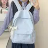 Mochila con Estampado de Estrellas para Mujer, Bolso Escolar de Diseño de Nicho, Mochila Grande de Capacidad para Viajes Diarios, Mochila Sencilla Estilo Bosque con Cierre de Cordón