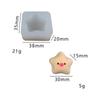 Molde de silicona para velas de aromaterapia con forma de medio maíz, ideal para decorar tartas, fondant y jabón hecho a mano.
