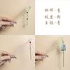 Estilo Antigo Hairpin Placa de Ácido Acético Simples Tassel Andar Diário Cabelo Han Roupas Acessórios Novo Estilo Chinês Roupas Antigas Mulheres Hairpin