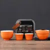 Juego de Té para Camping al Aire Libre y Viajes, Juego de Té Portátil de Preparación Rápida, Regalo Práctico, Regalo de Negocios