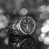 Chiba Studio Original Exclusivo Europeo y Americano 10º Aniversario Anillo Familiar Mecánico Plata Tailandesa Retro Hecho a Mano Anillo Abierto