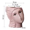 Nuevos productos suministro comercio electrónico transfronterizo jardinería Amazon maceta de cerámica simple creativo personajes adornos de flores suculentas