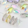 Nuevo Producto en Stock 12x20 Meteorito Agujero Único Cristal de Vidrio Colgante Accesorios para Joyería Hecha a Mano DIY Cuentas Sueltas Venta al por Mayor