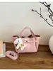 Bolso plisado coreano para mujer, nuevo y moderno de moda de verano 2026, bolso tipo cesta con cierre, bolso cruzado versátil