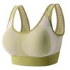 Sujetador Deportivo de Contraste de Color de Nuevo Estilo Transfronterizo con Tirantes Anchos, a Prueba de Golpes, Cómodo y Transpirable, Sin Aro de Acero, Lencería para Mujer al por Mayor