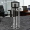 Taza de Té de Regalo con Logo Impreso, Regalo Souvenir, Taza de Agua de Vidrio de Borosilicato Alto Resistente a Altas Temperaturas, Taza Publicitaria, Taza de Vidrio de Doble Pared