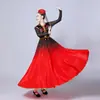 Novo Traje de Dança de Xinjiang Traje de Performance Feminino Adulto Estilo Étnico Uygur Arte de Performance Moderna Teste Saia Longa com Balanço Grande