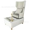 Sillón de Pedicura de Lujo de Respaldo Alto Tipo Trono Sofá de Baño de Pies de Alta Gama Silla Sofá Preciosa para Baño de Pies