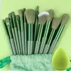NUEVO Set de 13 Piezas de Brochas de Maquillaje Suaves Esponjosas para Sombra de Ojos Base Rubor Iluminador Corrector Herramienta de Belleza Femenina Regalo de Navidad