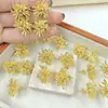 Brincos de Fogos de Artifício Acessíveis de Luxo Europeus e Americanos Personalizados Joias Cobre Feminino Fresco e Doce Simples Alto Padrão Brincos de Dente-de-Leão Brincos