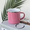 Taza de esmalte color caramelo color cálido de invierno taza de café leche para acampar color creativo taza de agua ventas directas de fábrica