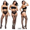 Lencería sexy calcetines con tirantes negro sexy antideslizantes medias enteras enfermera azafata calcetines al por mayor