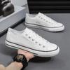 2025 tênis de lona casual masculino para casais sapatos masculinos coreanos de cano baixo pequenos sapatos brancos clássicos atacado sapatos vulcanizados