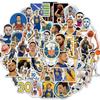 Stickers Colección de Estrellas de Baloncesto Fútbol Béisbol Rugby Stickers para Laptop Funda de Teléfono Maleta Patineta