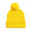 Gorros de Lana para Niños, Gorros Lisos con Pompón, Gorros Tejidos para Niños, Gorros Tejidos de Otoño e Invierno para Niños de 3 a 8 Años, Listos en Stock