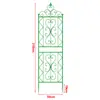 Enrejado Trepador para Clematis Planta Trepadora Rosa Verde Soporte para Flores de Jardín Exterior Poste de Soporte Marco de Hierro Simple para Trepar