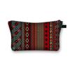 Bolsa de Cosméticos Estilo Étnico Vintage Poliéster Gran Capacidad Bolso de Mano Salida Portátil Almacenamiento de Cosméticos Lápiz Labial Bolsa de Lavado