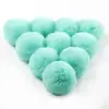 Pompón de Piel de Conejo Rex Sintética 6cm Accesorios para Bolsos Accesorios para Zapatos y Ropa Fábrica de Pompones de Piel de Conejo DIY En Stock