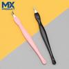 Garfo de Aço Inoxidável para Cutículas para Remover Cutículas na Borda da Unha Lixa de Unha com Borda em V Lixa de Cutícula para Manicure