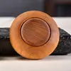 Cuentas de la Fortuna de Madera de Durazno y Tuya, Pieza de Mano Redonda para Alivio del Estrés, Ejercitador de Manos de Madera Maciza para Atraer la Riqueza para Personas de Mediana Edad y Mayores, Rueda de Viento y Fuego