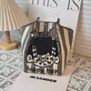 Bolsas de Mano Tejidas Populares Japonesas y Coreanas Cuidadosamente Seleccionadas, Bolsos de Trabajo Portátiles, Bolsos Tote de Gran Capacidad, Bolsos Cuadrados Pequeños para el Viaje Diario