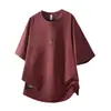 Ropa para Hombre Xintang 2026 Nueva Camiseta de Manga Corta de Peso Pesado para Hombre, Ropa de Verano Estampada de Talla Grande de Corte Holgado
