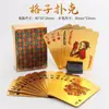 Mini Cartas de Jogar Douradas de Luxo Modelo à Prova d'Água Tamanho da Palma Mini Poker Plástico PVC Espessado 3*5cm Cartas de Bolso