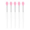 Pincel labial Crystal Rod, pincel de silicona para lápiz labial, pincel portátil de silicona suave, pincel labial transparente, pincel labial pequeño, venta al por mayor