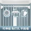 Tendedero retráctil, instalación sin taladro, montado en la pared para balcones, apto para baños, uso en interiores y para colgar ropa en casa